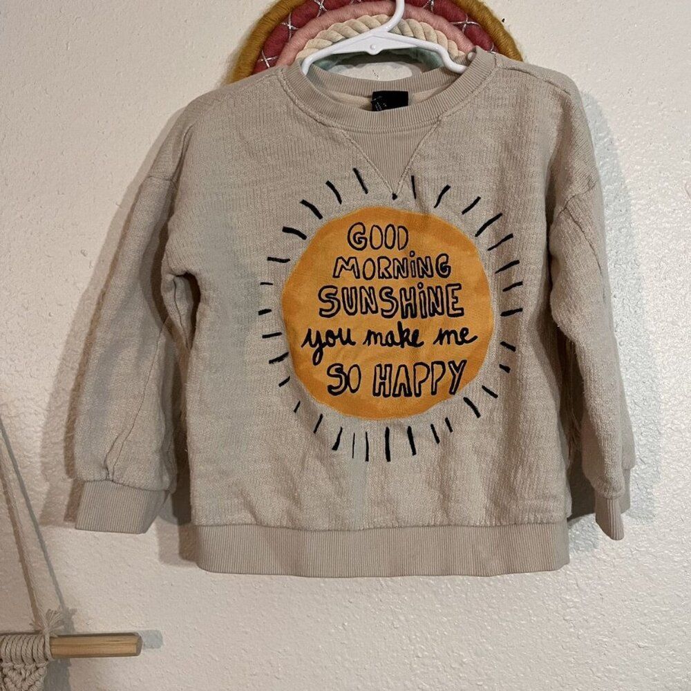 art class good morning sunshine lightweight sweatshirt 2t
